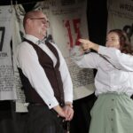 15.12.2021. Radio Kielce. Spektakl „A ponad ziemią z kulami latały brylanty. Rzecz o Krzysztofie Kamilu Baczyńskim” / Wiktor Taszłow / Radio Kielce