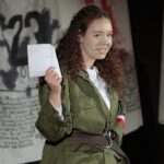 15.12.2021. Radio Kielce. Spektakl „A ponad ziemią z kulami latały brylanty. Rzecz o Krzysztofie Kamilu Baczyńskim” / Wiktor Taszłow / Radio Kielce