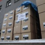 21.12.2021. Kielce. Przekazanie środków ochrony dla świętokrzyskich DPS-ów / Wiktor Taszłow / Radio Kielce