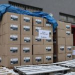 21.12.2021. Kielce. Przekazanie środków ochrony dla świętokrzyskich DPS-ów / Wiktor Taszłow / Radio Kielce