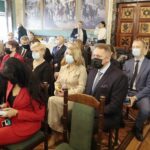 23.12.2021. Kielce. Podpisanie umów na powstanie lub dofinansowanie już istniejących świetlic środowiskowych / Wiktor Taszłow / Radio Kielce