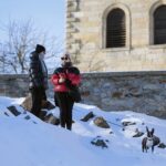 26.12.2021. Święty Krzyż. Turyści na Świętym Krzyżu / Wiktor Taszłow / Radio Kielce