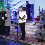 29.12.2021. Starachowice. Koncert „W Hołdzie Prymasowi Tysiąclecia”. Na zdjęciu (od lewej): Paweł Lipnicki, Natalia Skipor, Agata Klimczak-Kołakowska o Damian Łukawski / Wiktor Taszłow / Radio Kielce