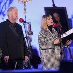 29.12.2021. Starachowice. Koncert „W Hołdzie Prymasowi Tysiąclecia”. Na zdjęciu (od lewej): Paweł Lipnicki, Natalia Skipor / Wiktor Taszłow / Radio Kielce