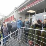 02.12.2021. Kielce. Pracownicy urzędu marszałkowskiego oddają honorowo krew / Wiktor Taszłow / Radio Kielce