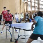 02.12.2021. Kielce. Pokazowa lekcja tenisa stołowego / Wiktor Taszłow / Radio Kielce