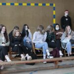 02.12.2021. Kielce. Pokazowa lekcja tenisa stołowego / Wiktor Taszłow / Radio Kielce