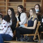 02.12.2021. Kielce. Pokazowa lekcja tenisa stołowego / Wiktor Taszłow / Radio Kielce