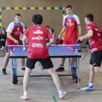 02.12.2021. Kielce. Pokazowa lekcja tenisa stołowego / Wiktor Taszłow / Radio Kielce