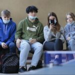 02.12.2021. Kielce. Pokazowa lekcja tenisa stołowego / Wiktor Taszłow / Radio Kielce