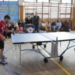 02.12.2021. Kielce. Pokazowa lekcja tenisa stołowego / Wiktor Taszłow / Radio Kielce