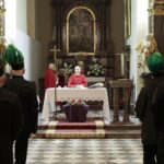 04.12.2021. Kielce. Klasztor na Karczówce. Msza Barbórkowa w intencji górników. / Wiktor Taszłow / Radio Kielce