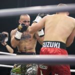 04.12.2021. Kielce. Suzuki Boxing Night X. Walka wieczoru: Michał Łoniewski - Daniel Adamiec (w czerwonych spodenkach) / Wiktor Taszłow / Radio Kielce