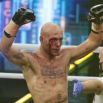 04.12.2021. Kielce. Suzuki Boxing Night X. Walka wieczoru: Michał Łoniewski (na zdjęciu) - Daniel Adamiec / Wiktor Taszłow / Radio Kielce