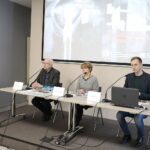 09.12.2021. Kielce. Konferencja na temat obchodów 40. rocznicy wprowadzenia stanu wojennego. Na zdjęciu (od lewej): Waldemar Bartosz - przewodniczący Zarządu Regionu Świętokrzyskiego NSZZ Solidarność, Dorota Koczwańska–Kalita - naczelnik kieleckiej delegatury Instytutu Pamięci Narodowej, dr Michał Zawisza - kielecka delegatura IPN / Wiktor Taszłow / Radio Kielce