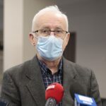 09.12.2021. Kielce. Konferencja na temat obchodów 40. rocznicy wprowadzenia stanu wojennego. Na zdjęciu: Waldemar Bartosz - przewodniczący Zarządu Regionu Świętokrzyskiego NSZZ Solidarność / Wiktor Taszłow / Radio Kielce