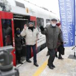 13.12.2021. Końskie. Wizyta wiceministra infrastruktury Grzegorza Witkowskiego / Wiktor Taszłow / Radio Kielce