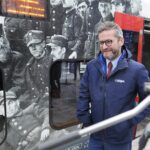 13.12.2021. Końskie. Wizyta wiceministra infrastruktury Grzegorza Witkowskiego. Na zdjęciu: Grzegorz Witkowski - wiceminister infrastruktury / Wiktor Taszłow / Radio Kielce