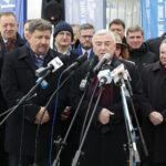 13.12.2021. Końskie. Wizyta wiceministra infrastruktury Grzegorza Witkowskiego / Wiktor Taszłow / Radio Kielce