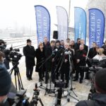 13.12.2021. Końskie. Wizyta wiceministra infrastruktury Grzegorza Witkowskiego / Wiktor Taszłow / Radio Kielce