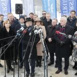 13.12.2021. Końskie. Wizyta wiceministra infrastruktury Grzegorza Witkowskiego / Wiktor Taszłow / Radio Kielce