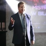 13.12.2021. Kielce. Otwarcie bilardowych mistrzostw Polski. Na zdjęciu: Marcin Krzemiński -  wiceprezes Świętokrzyskiego Stowarzyszenia Sportowego / Wiktor Taszłow / Radio Kielce