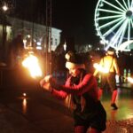 19.12.2021 Kielce Zakończenie jarmarku bożonarodzeniowego. Teatr Ognia Los Fuegos / Jarosław Kubalski / Radio Kielce