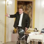 30.11. 2021 Kielce. Teatr im. Stefana Żeromskiego. Próba spektaklu "Prezent urodzinowy" w reżyserii Jerzego Bończaka / Jarosław Kubalski / Radio Kielce