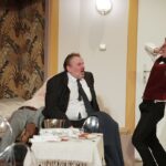 30.11. 2021 Kielce. Teatr im. Stefana Żeromskiego. Próba spektaklu "Prezent urodzinowy" w reżyserii Jerzego Bończaka. Na zdjęciu od lewej: Mirosław Bieliński, Jacek Mąka i Dawid Żłobiński / Jarosław Kubalski / Radio Kielce