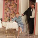 30.11. 2021 Kielce. Teatr im. Stefana Żeromskiego. Próba spektaklu "Prezent urodzinowy" w reżyserii Jerzego Bończaka. Zuzanna Wierzbińska i Jacek Mąka / Jarosław Kubalski / Radio Kielce