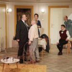 30.11. 2021 Kielce. Teatr im. Stefana Żeromskiego. Próba spektaklu "Prezent urodzinowy" w reżyserii Jerzego Bończaka / Jarosław Kubalski / Radio Kielce