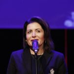 03.12.2021 Kielce. KCK. Gala konkursu fotograficznego "Życie jest piękne". Dyrektor KCK Augustyna Nowacka / Jarosław Kubalski / Radio Kielce