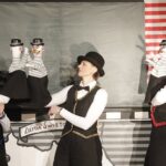 08.12.2021 Kielce. Teatr Lalki i Aktora Kubuś. Próba medialna spektaklu "Legendy ziemi świętokrzyskiej". Na zdjęciu: Rafał Iwański, Ewa Lubacz i Michał Olszewski / Jarosław Kubalski / Radio Kielce