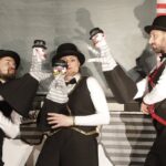 08.12.2021 Kielce. Teatr Lalki i Aktora Kubuś. Próba medialna spektaklu "Legendy ziemi świętokrzyskiej". Na zdjęciu: Rafał Iwański, Ewa Lubacz i Michał Olszewski / Jarosław Kubalski / Radio Kielce