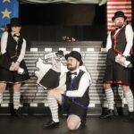 08.12.2021 Kielce. Teatr Lalki i Aktora Kubuś. Próba medialna spektaklu "Legendy ziemi świętokrzyskiej". Na zdjęciu: Ewa Lubacz, Rafał Iwański i Michał Olszewski / Jarosław Kubalski / Radio Kielce