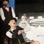 08.12.2021 Kielce. Teatr Lalki i Aktora Kubuś. Próba medialna spektaklu "Legendy ziemi świętokrzyskiej". Ewa Lubacz i Michał Olszewski / Jarosław Kubalski / Radio Kielce