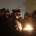 13.12.2021 Kielce. Uroczystości w 40. rocznicę wprowadzenia w Polsce stanu wojennego. Odsłonięcie tablicy upamiętniającej pobitego śmiertelnie przez MO Stanisława Raka / Jarosław Kubalski / Radio Kielce