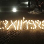 13.12.2021 Kielce. Uroczystości pod pomnikiem księdza Jerzego Popiełuszki w 40. rocznicę wprowadzenia w Polsce stanu wojennego / Jarosław Kubalski / Radio Kielce