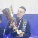 17.12.2021 Kielce. Mistrzostwa Polski w bilardzie. Medale. Tomasz Kapłan - NOSAN Kielce / Jarosław Kubalski / Radio Kielce
