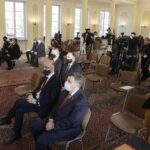 20.12.2021. Warszawa. Podpisanie aneksu do umowy zmieniającej współorganizatora Muzeum Historyczno-Archeologiczne w Ostrowcu Świętokrzyskim / Jarosław Kubalski / Radio Kielce