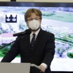 20.12.2021. Warszawa. Podpisanie umowy dot. Muzeum w Sandomierzu. Na zdjęciu: Mikołaj Getka-Kenig - dyrektor Muzeum w Sandomierzu / Jarosław Kubalski / Radio Kielce