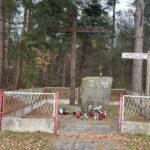 25.12.2021. Krzepin. Miejscowość gdzie miała miejsce bitwa. Pomnik upamiętniający bitwę z błędną datą. / Dionizy Krawczyński / Radio Kielce