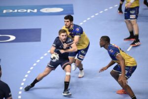 02.12.2021 Paryż. Mecz Ligi Mistrzów: Paris Saint-Germain - Łomża Vive Kielce / PSG Handball/Twitter