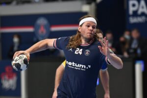 02.12.2021 Paryż. Mecz Ligi Mistrzów: Paris Saint-Germain - Łomża Vive Kielce / PSG Handball/Twitter