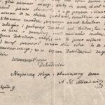List napisany 9 listopada 1817 r. przez Adama Mickiewicza / wąchock.cystersi.pl