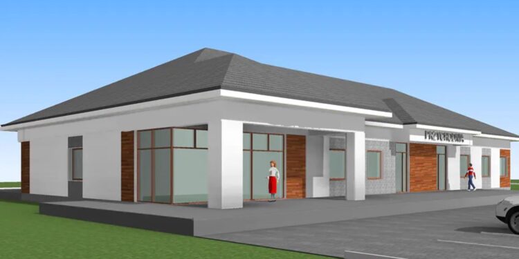 Wizualizacja nowego ośrodka zdrowia w Wąchocku / UMiG Wąchock