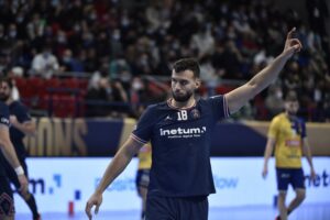 02.12.2021 Paryż. Mecz Ligi Mistrzów: Paris Saint-Germain - Łomża Vive Kielce / PSG Handball/Twitter