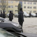 16.12.2021. Kielce. Przekazanie elektrycznych aut świętokrzyskim policjantom / Robert Felczak / Radio Kielce