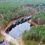 22.11.2021. Kompleks Lasów Cisowskich. Stawy na strumieniu o nazwie Dopływ / Jarosław Kubalski / Radio Kielce