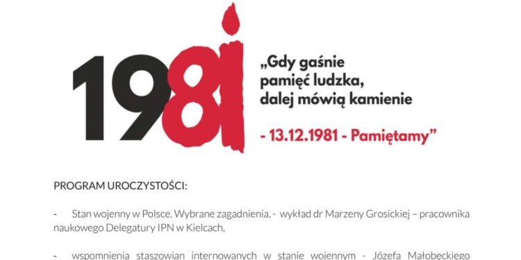 40. rocznica wprowadzenia stanu wojennego w Polsce - Radio Kielce